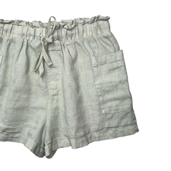 Cloth & Stone Linen Shorts Women's Size Small Mint Green Draw String Shorts - Picture 3 of 11